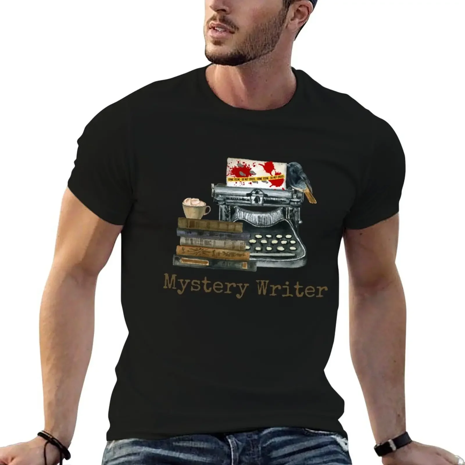 

Mystery Writer T-Shirt boys animal print sublime graphic t shirts fitted t shirts for men