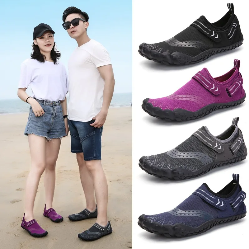 Breathable Quick-Drying Non-Slip Wading Shoes Fitness Barefoot Beach Water Nature Hike AquShoes For The Sea For Men,Sea Swimming