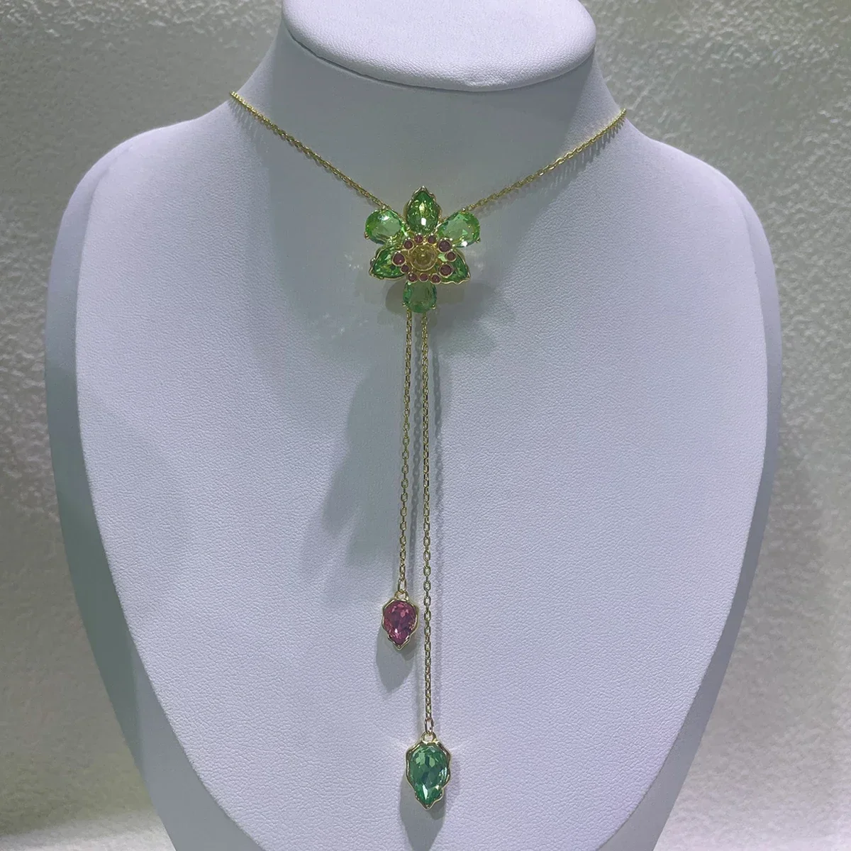 NONE Jewelry Set Blue Flower Crystal 8