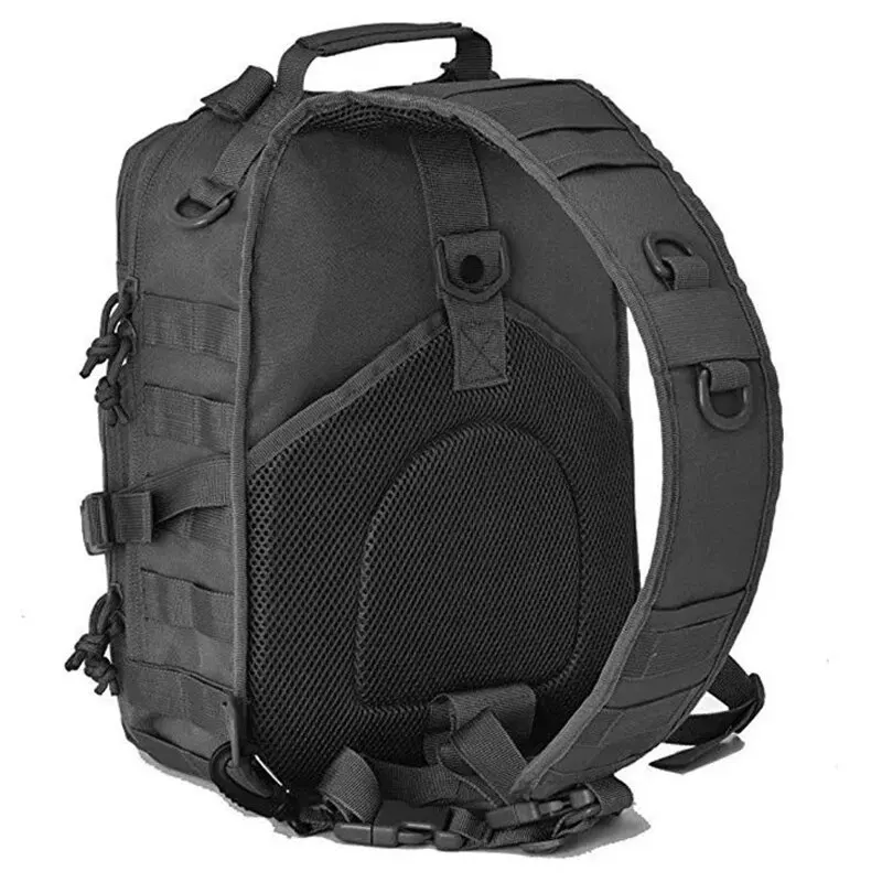 Rilibegan Chest Bag Waterproof Oxford Single Shoulder Bags Tactical Chest Bags Big Capacity Crossbody Bags Camouflage Chest Bag