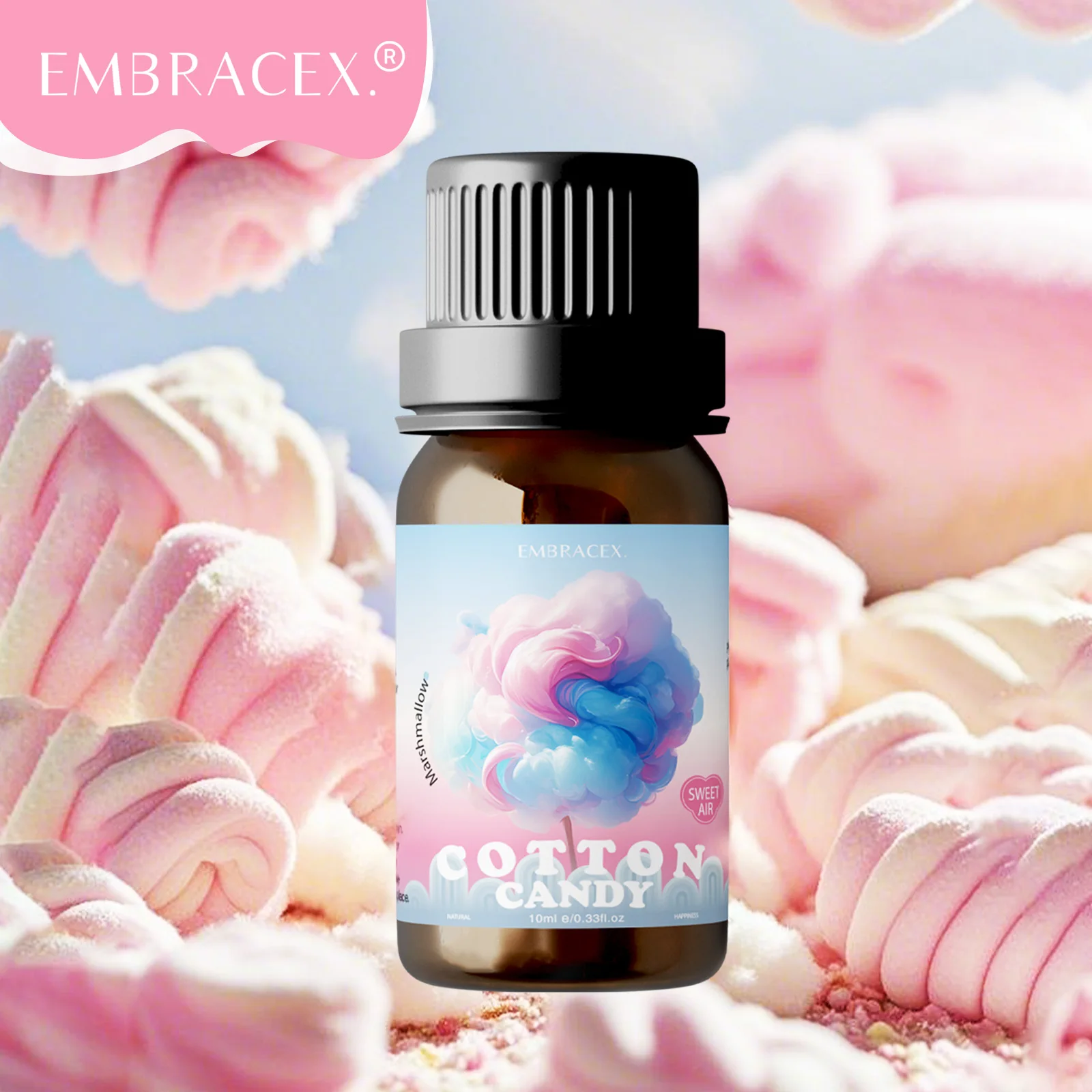 10ml Marshmallow/Cotton Candy Fragrance Oils Perfume Oils Essential Oils Sweet Long Lasting Perfumes Marshmallow Gift