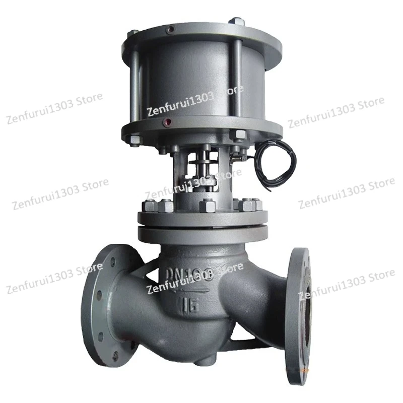 

J641H-16C Pneumatic globe valve High temperature steam heat transfer oil Pneumatic cast steel flange globe valve DN50-300