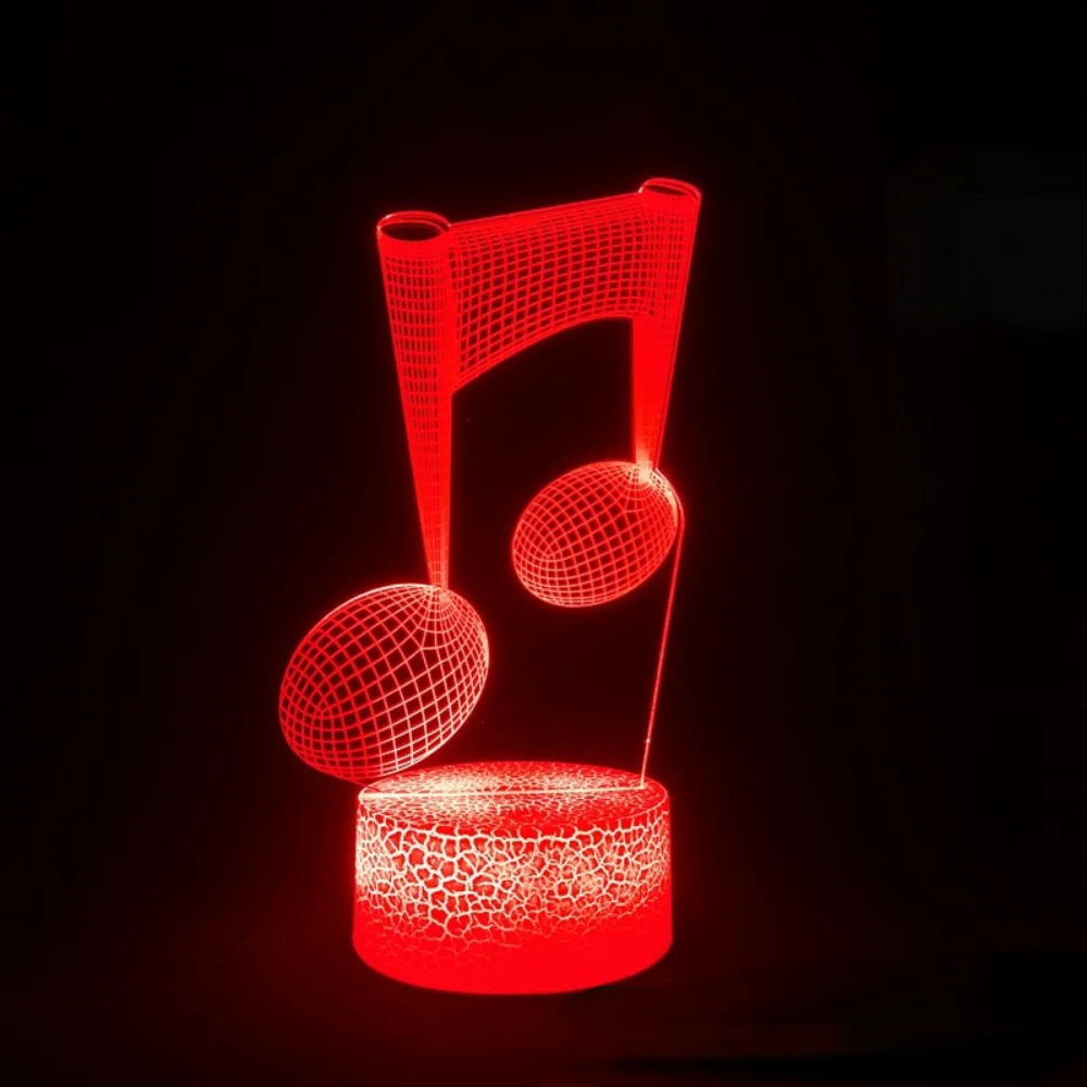 Trąbka 3D lampa iluzoryczna Led lampka nocna dla dzieci wystrój pokoju dziecko dzieci nocna lampka nocna gitara urodziny prezent na boże narodzenie