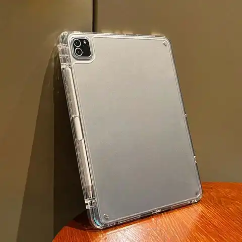 Transparent Tablet Case With Pen Slot, IPad Case Lightweight Slim Transparent Durable Flexible Silicone Back Cover TPU Frame Shell Case.Compatible With Apple IPad Pro/Mini/Air/5th/6th/7th/8th/9th/10th/11th Gen/(8.3/9.7/10.2/10.5/10.9/11/12.9/13inch)