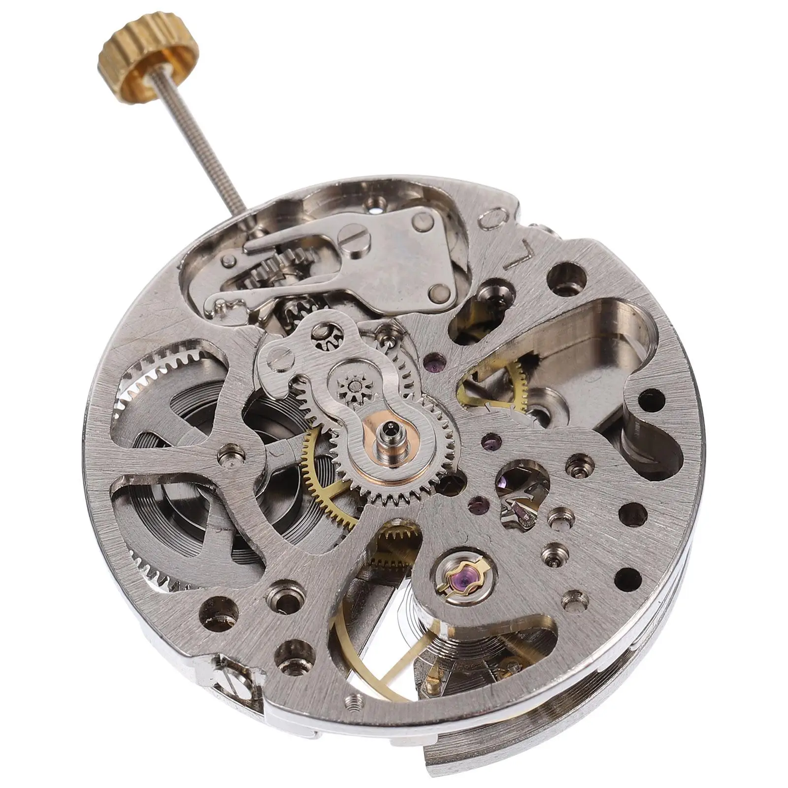 

Hollow Watch Movement Automatic Replacement Parts for Wristwatch Repair Tools Copper Material Precision Khaki Movements