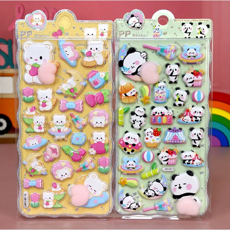 Kawaii Gelukkige Billen Sticker En Cartoon Zachte Geknepen Kinder Decompressie 3d Bubble Sticker Telefoon Case Decoratie Sticker
