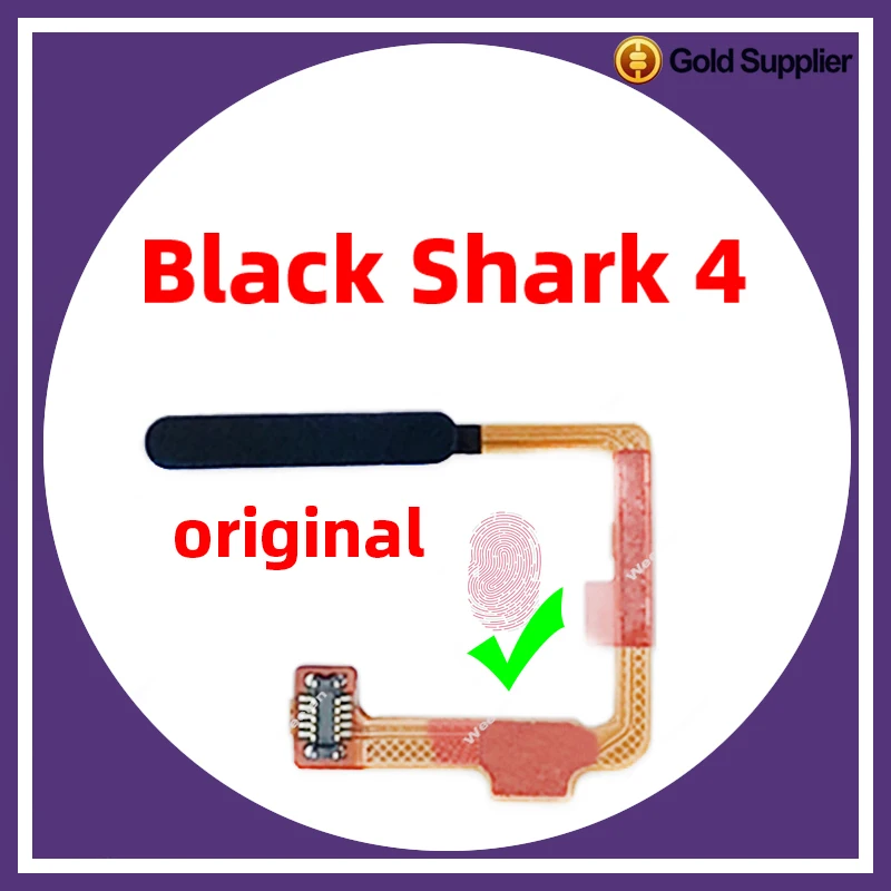 

Original For Xiaomi black shark 4 Fingerprint Sensor Scanner Touch ID Connect home button Flex Cable