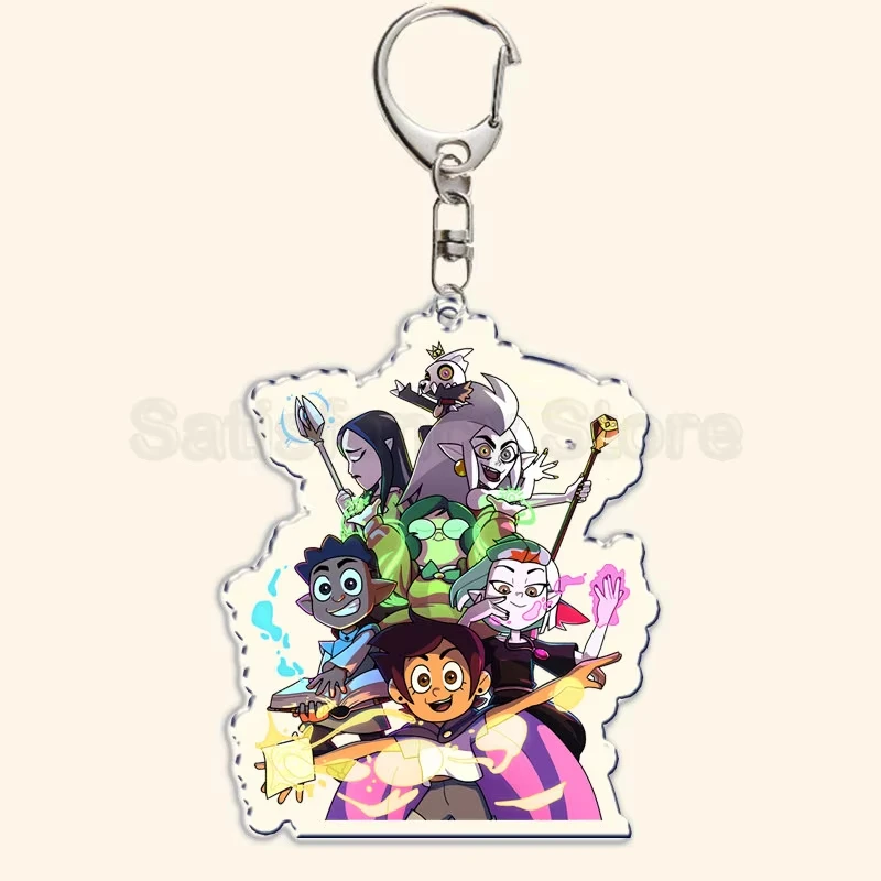 The Owl House Keychain Luz Noceda King Eda Hooty Acrylic Key Chain Pendant Key Ring Keychains for Bag Pendant Aaccessories Gift view 4