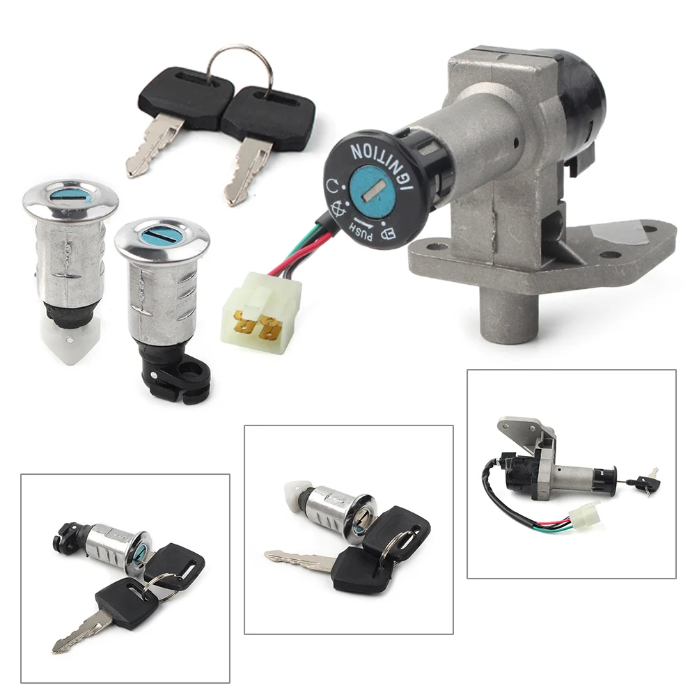 

Переключатель зажигания для мотоцикла, универсальный замок из алюминиевого сплава для бензобака, для скутеров GY6 49 50 куб. См