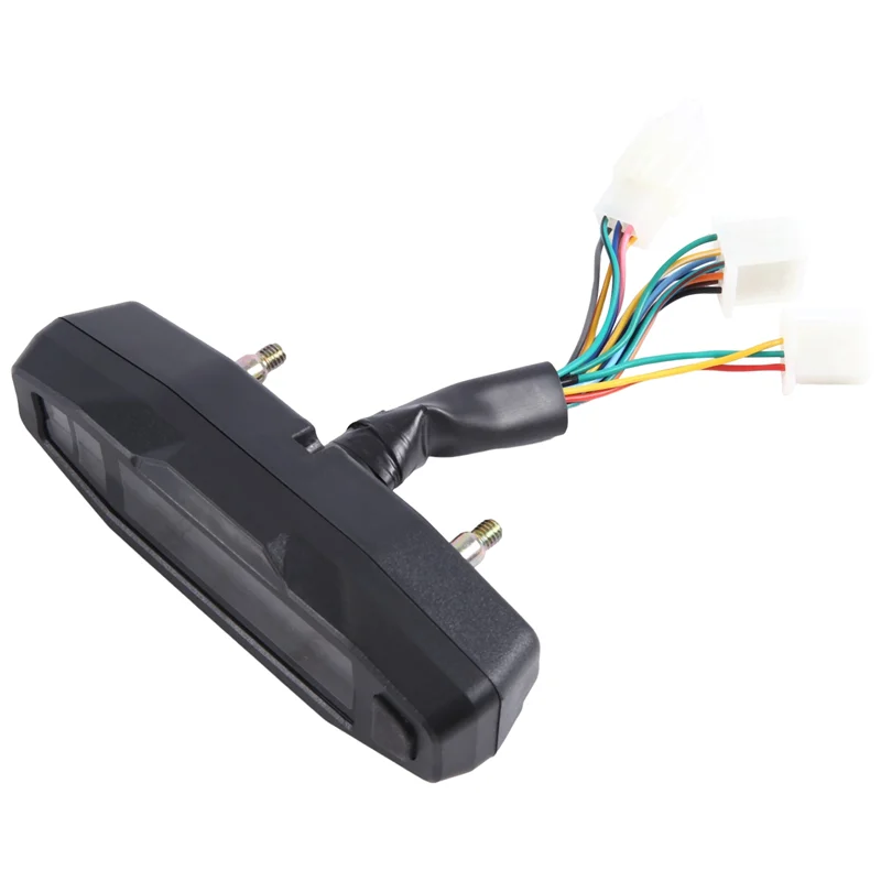 Autentico tachimetro universale per moto contagiri indicatore dell'olio schermo HD misuratori digitali quadro strumenti indicatore di direzione (B)