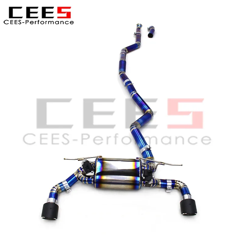 CEES Titanium Blue Catback Exhaust Car Exhaust Muffler Escape for BMW M240/M240i M235i F22 3.0T 2017-2024 Exhaust Pipes