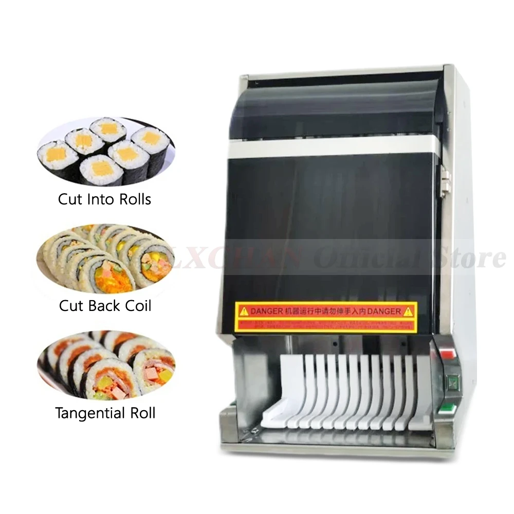 LXCHAN-cortadora de Sushi eléctrica comercial, cortador de Sushi, rebanador automático, procesador de alimentos profesional de cocina