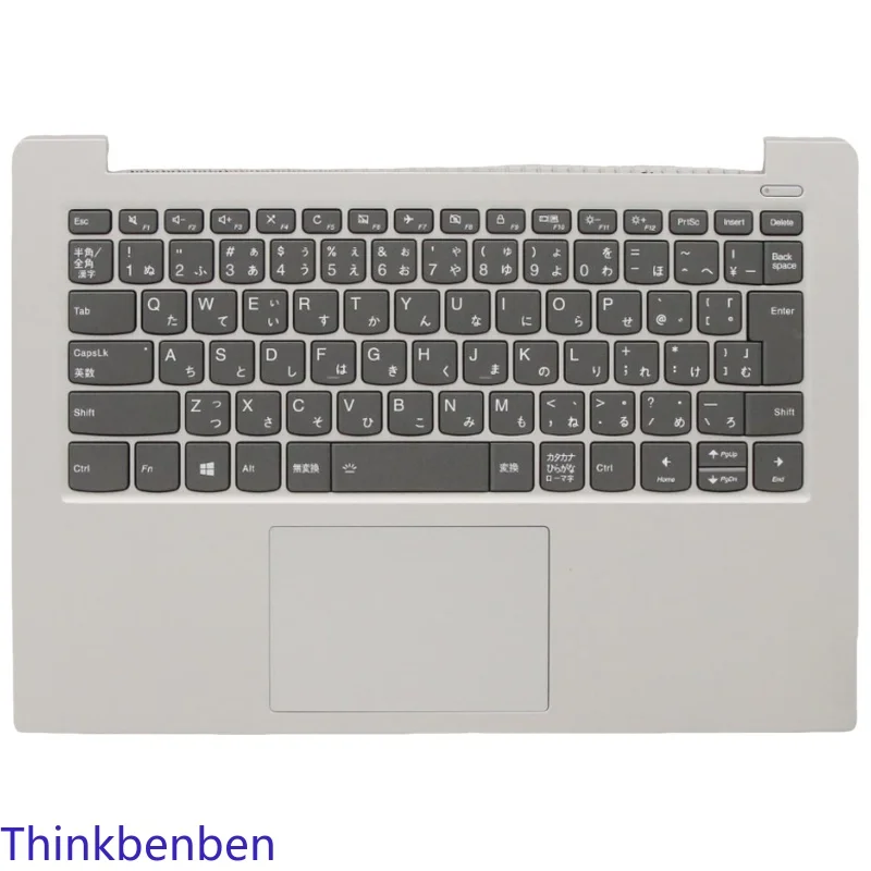 JP Japanese Platinum Grey Keyboard Upper Case Palmrest Shell Cover For Lenovo Ideapad S340 14 14IWL 14API 14IIL 14IML 5CB0S18552