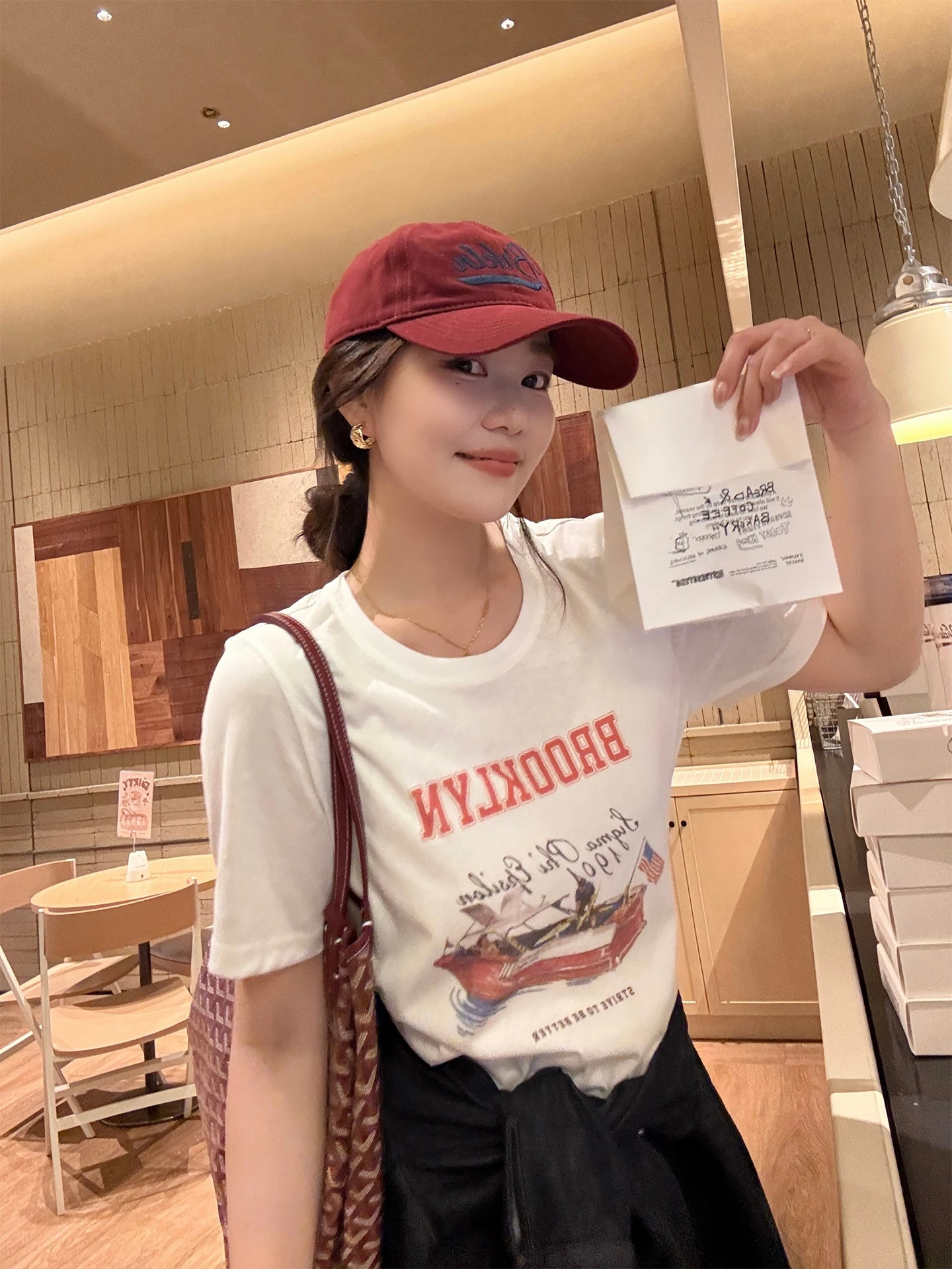 

plus Size Women's T-Shirt Casual Style Short Sleeve Print Cotton Polyester Blend Summer Top Versatile Casual Fashion Top