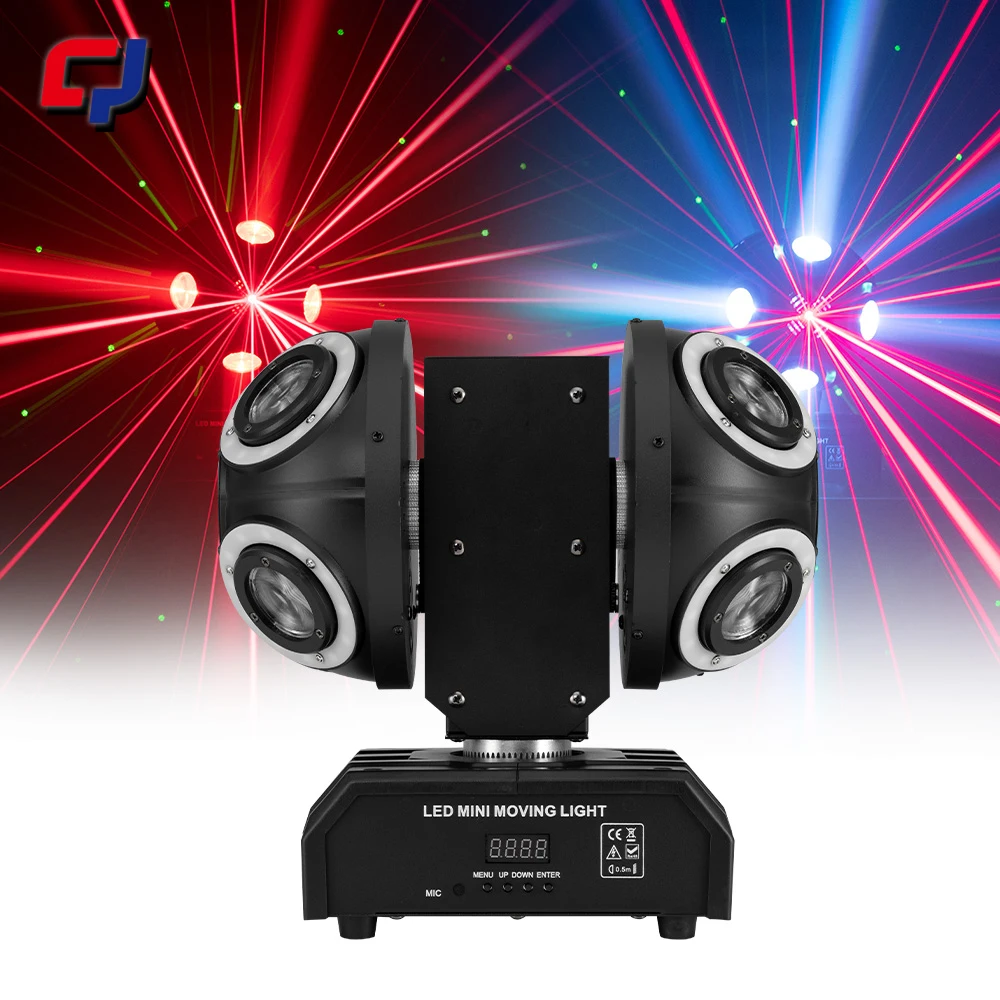 

2 головки RGB лазерного сценического проектора 150 Вт RGBW светодиодный луч с подвижной головкой DMX512 для DJ-бара, вечеринки, ночного клуба, сценического освещения 4 в 1