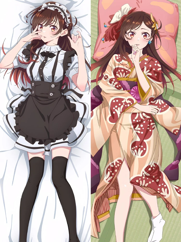 Chizuru Mizuhara Anime Dakimakura Pillow Cover Double Sided Print Hugging Body Pillow Case Multi Size 120-180cm