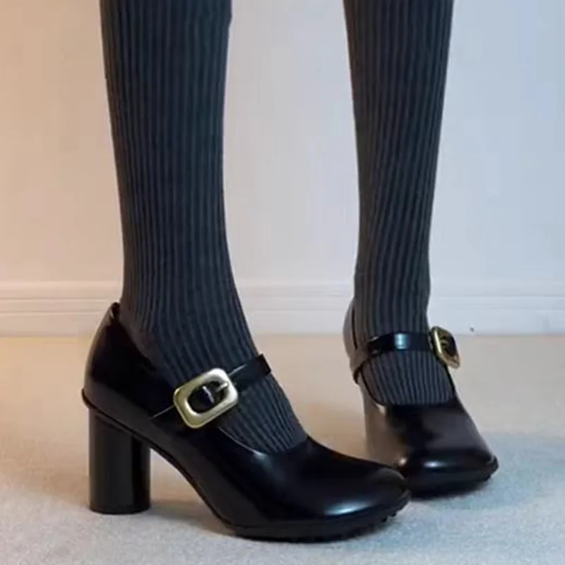 

Mary Jane Shoes for Woman Sexy High Heels Elegant Shoes 2026 New Pumps Spring Party Shoes Shallow Fashion Mujer De Sandalias