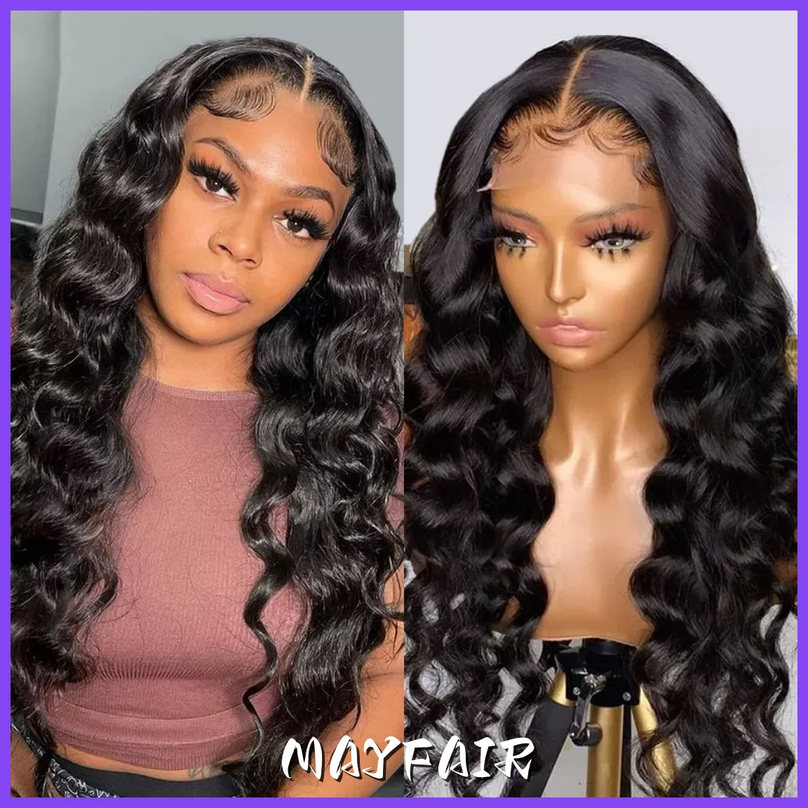 

24 26 28 30Inch Long 13x4 Lace Front Wig Human Hair Loose Deep Wave 13x6 HD Frontal Wigs Natural Black 4x4 Closure Wig for Women