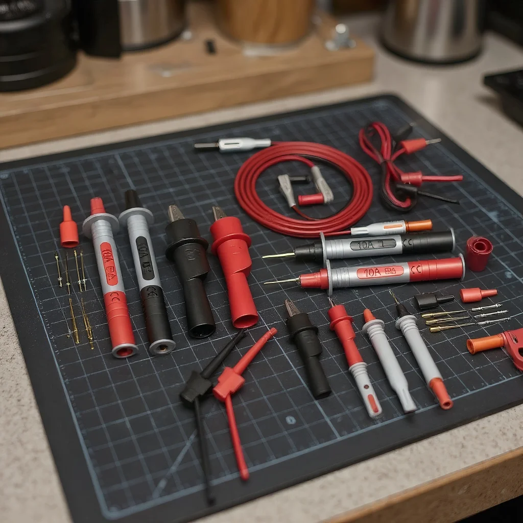 

18pcs P1308B Test Lead Kit, 4MM Banana Plug to Test Hook Cable, Replaceable Multimeter Probe with Alligator Clip