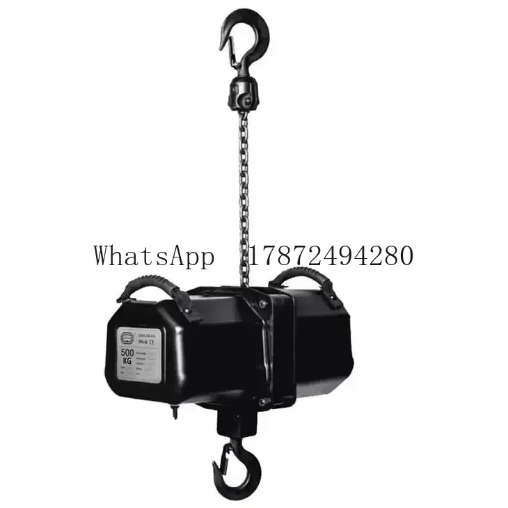 Heavy Duty 1 Ton Electric Chain Stage Hoist With Motorized Trolley for Sale