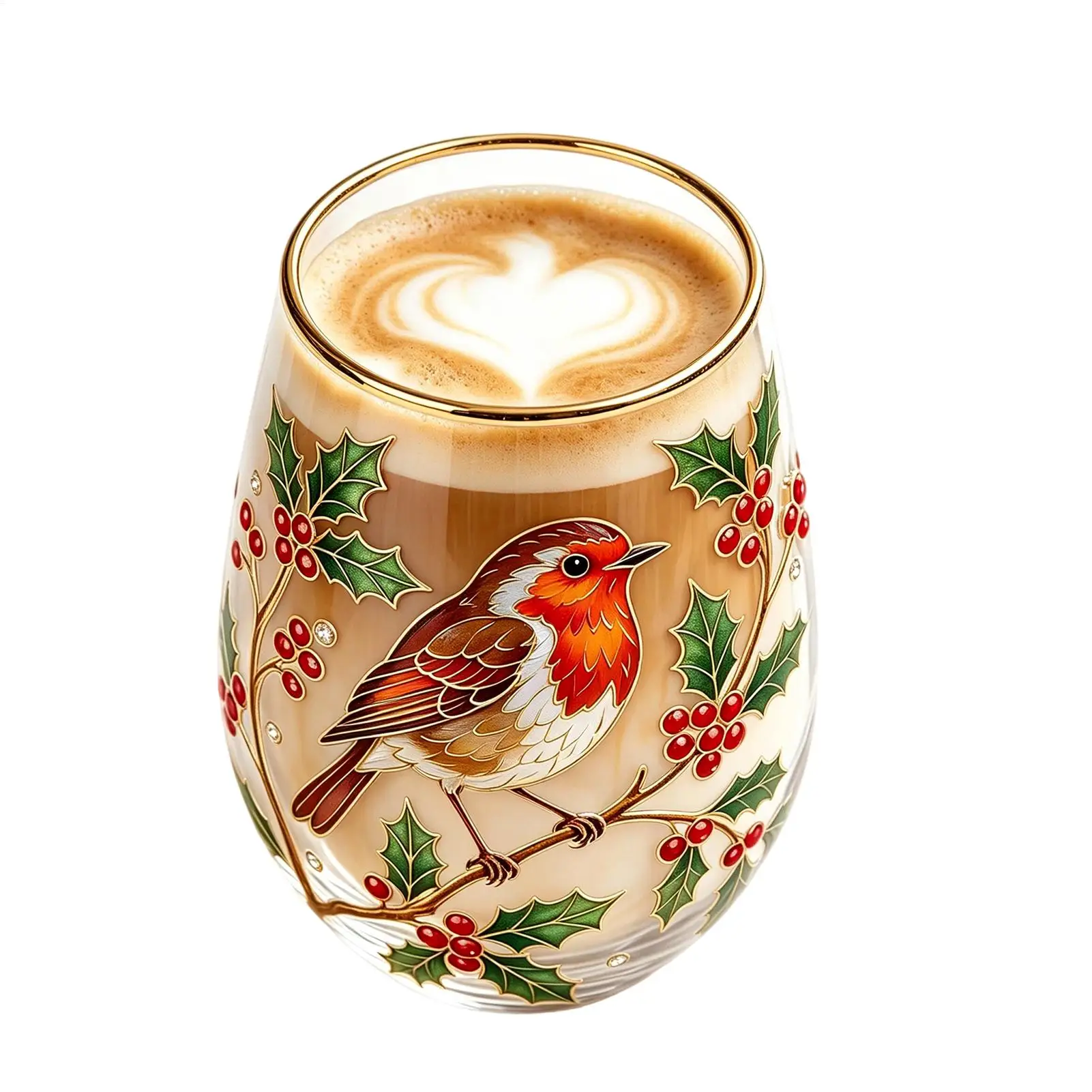 

Glass Tea Mug Aesthetic Portable Decorative Glass Teacup Hummingbird Wine Cup For Women Men Family Beverage Indoor Kitchen Table
