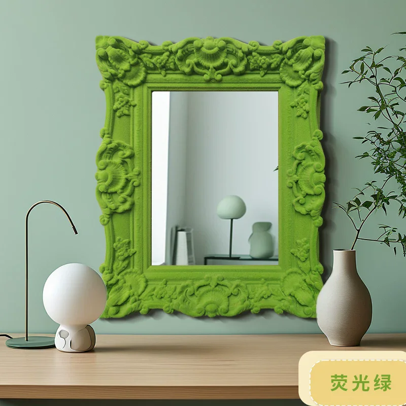 

European Luxury Carved Wall Mirror Bathroom Vanity Mirror for Dressing Rooms Beauty Salons Sample Room Decorative Frame