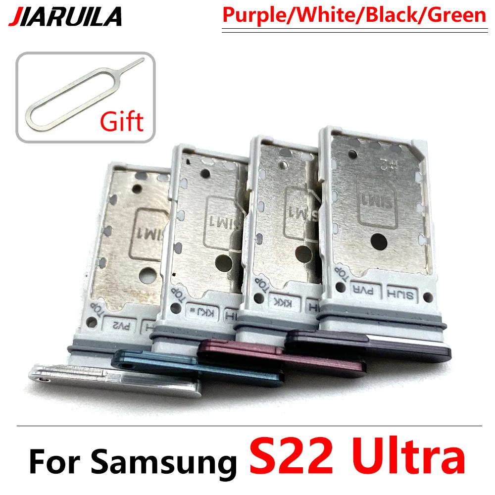 For Samsung S22 Plus Ultra Dual SIM Card Slot SD Card Tray Holder Adapter