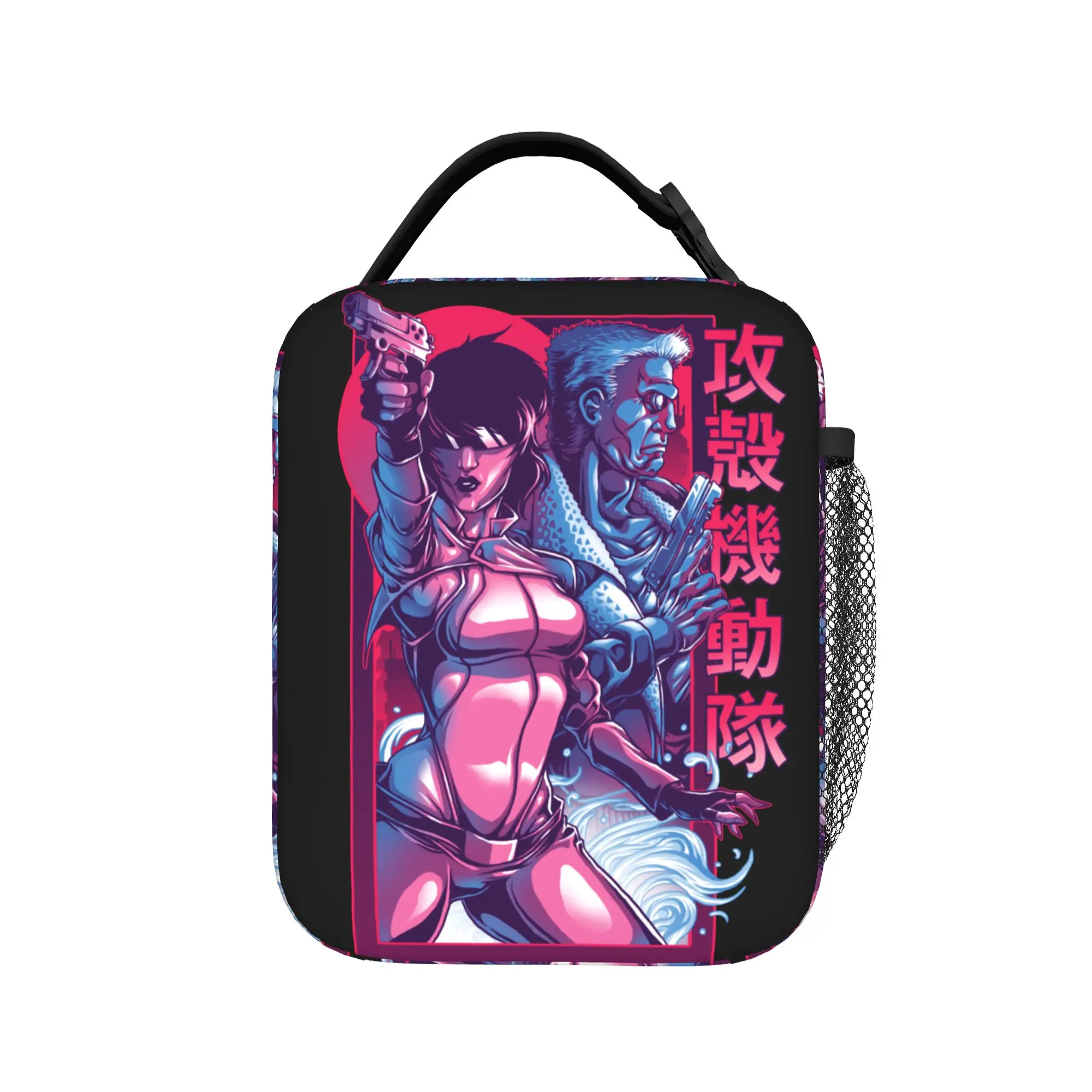Ghost in The Shell Vaporwave Aesthetic Insulated Lunch Bags High Capacity  Reusable Cooler Bag Tote Lunch Box Bento Pouch