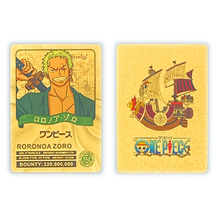 قطعة واحدة من بطاقة ذهبية لشخصية كرتونية يابانية أنيمي نامي تشوبر مجموعة الأوراق النقدية الذهبية الصغيرة هدية عيد الميلاد وأعياد الميلاد