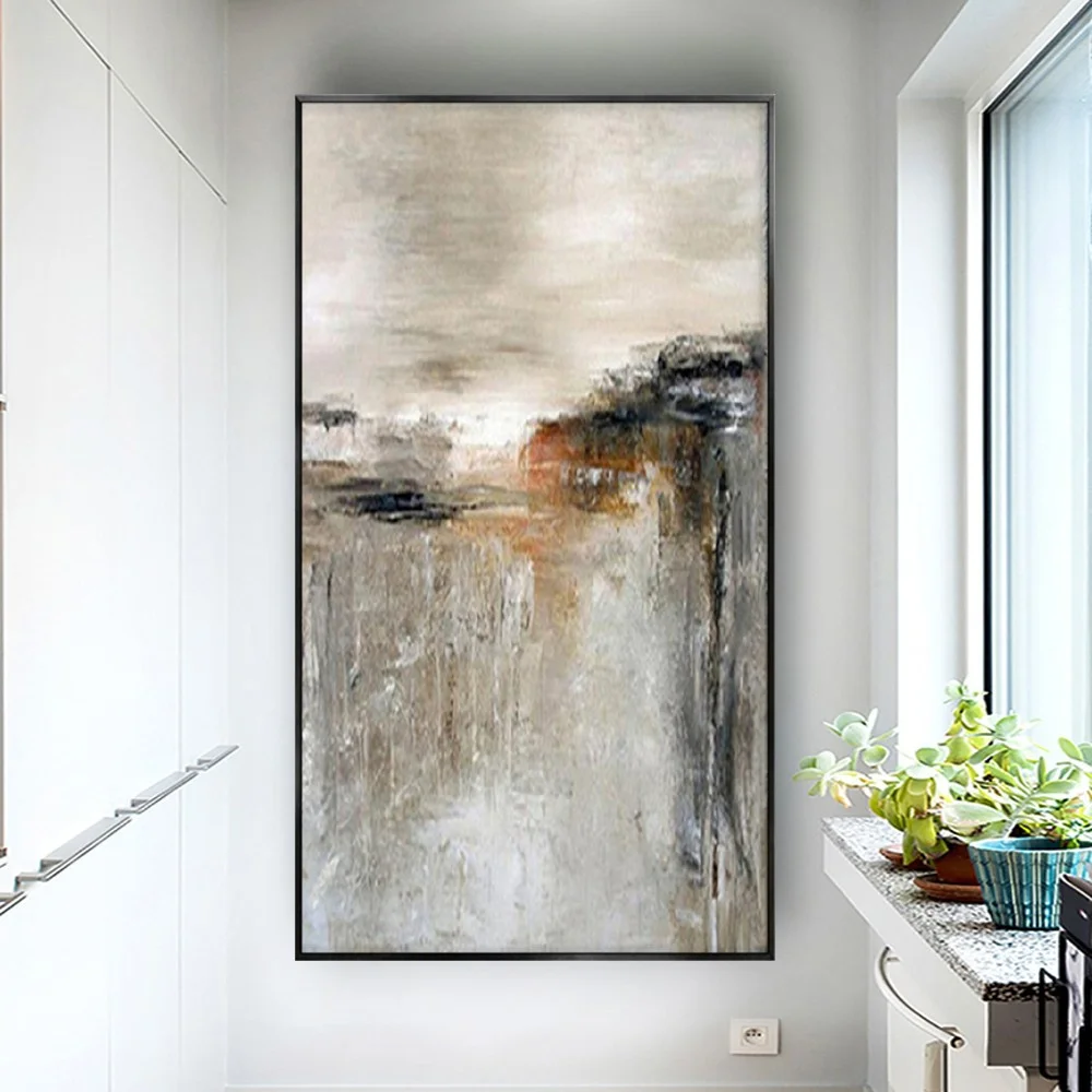 New Arrival Home Decor Poster Nordic Parede Art Handmade Abstract Oil Painting On Canvas Exhibits Modern One Piece Fresco Gifts