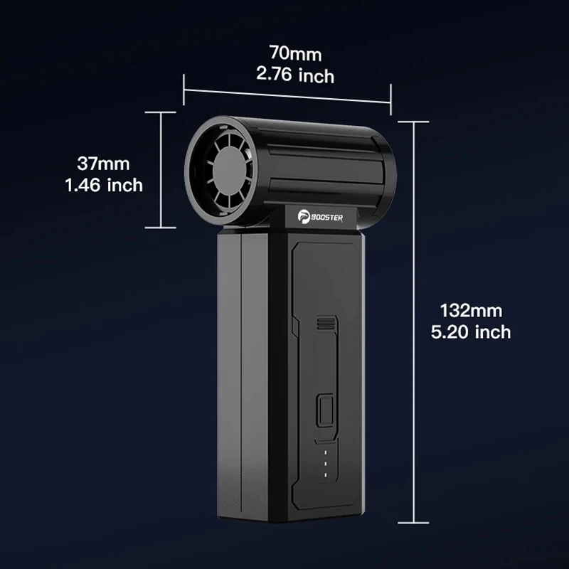Booster JetFan W01 Power Air Blower Portable Cordless Computer Keyboard Cleaner 100000RPM Brushless Strong Turbo Fan Air Duster