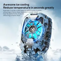 MEMO DLA8 Innovative Mobile Phone Cooler, with Temperature Display, Clip-on Semiconductor for Gaming Cooling Fan