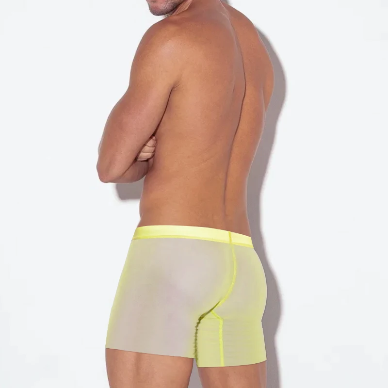 

Новые мужские боксеры из ледяного шелка, мягкие удобные трусы, мужское прозрачное нижнее белье, ультратонкие дышащие мужские шорты-боксеры, плавки