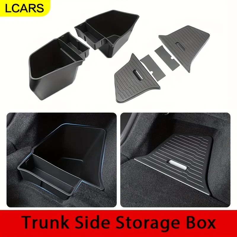 

Набор из 6 органайзеров для багажника Tesla Model Y Juniper 2025 (обе стороны) с крышками, аксессуары для хранения в салоне автомобиля (не подходит для моделей Berlin и Austin)