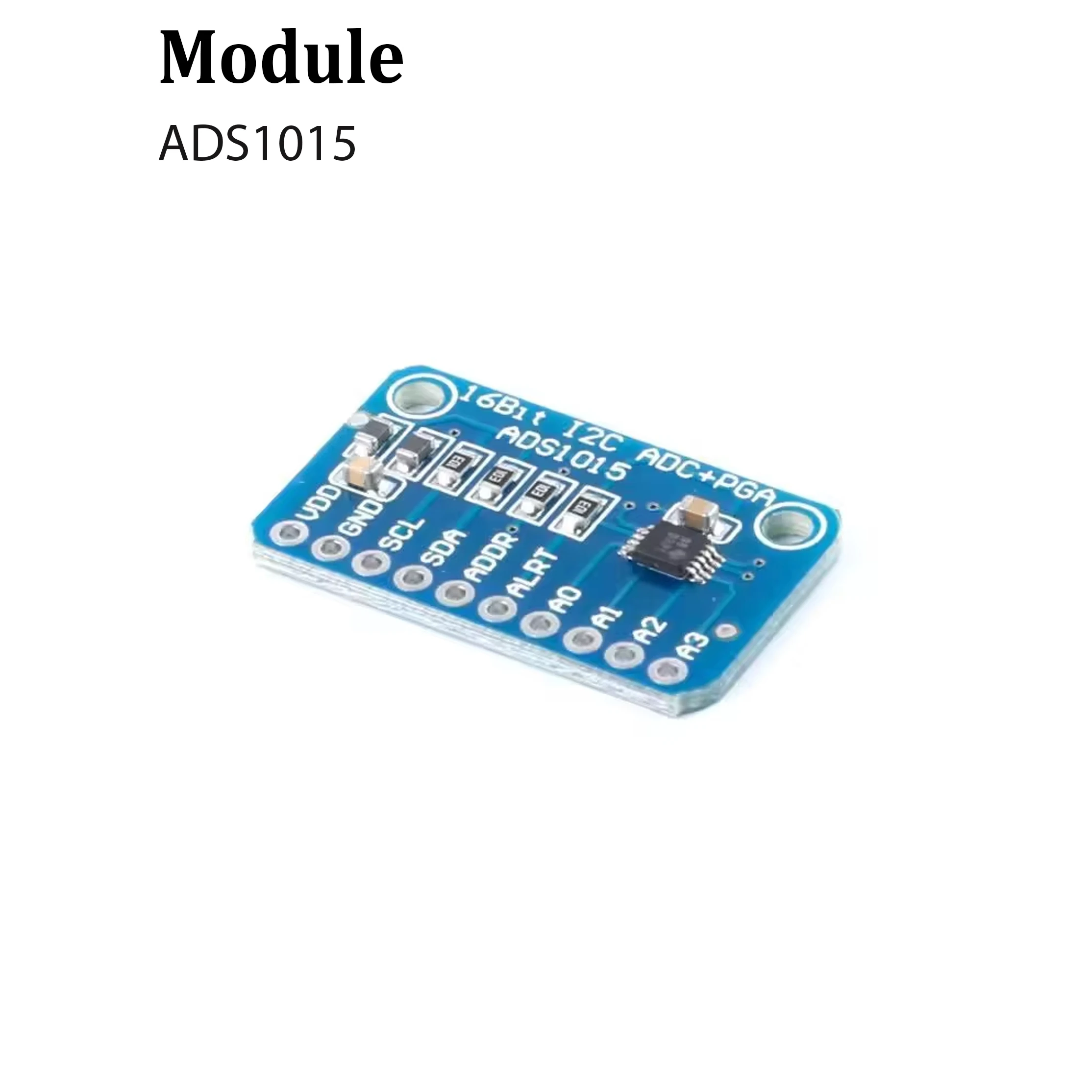 1PCS ADS1115 ADC Ultra-compact 16 Bit I2C 16-precision ADC Module Development Board 4 Channel with Pro Gain Amplifier RPi