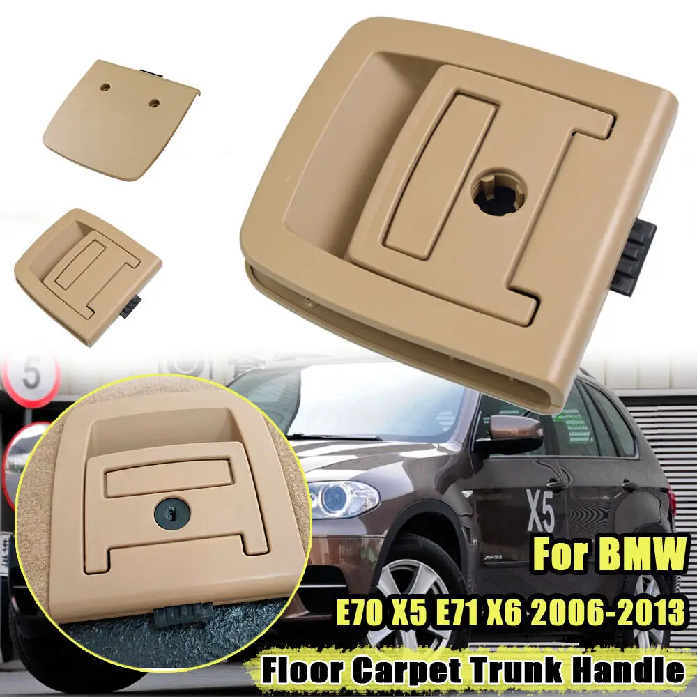 Beige Luggage Compartment Floor Mat Carpet Handle Suitable For BMW E70 X5 E71 X6 F15 F16 E60 2007-2019