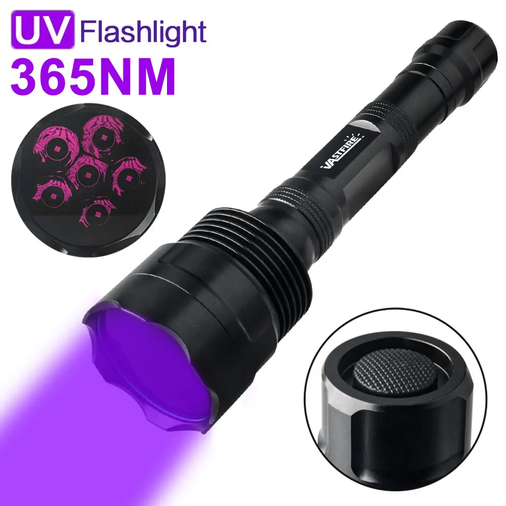 

Черное зеркало 365/395 нм, 6-ядерный УФ-фонарик, 60 Вт для хлопкового волокна, УФ-отверждения клея, гидравлического обнаружения утечек, обезжиривания