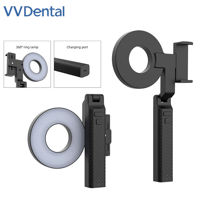 VVDental Dental Photography Flash Oral Filling Light Intraoral Filling Lamp Mobile Phone Photo Video 18 LED Twin Flash Dentist