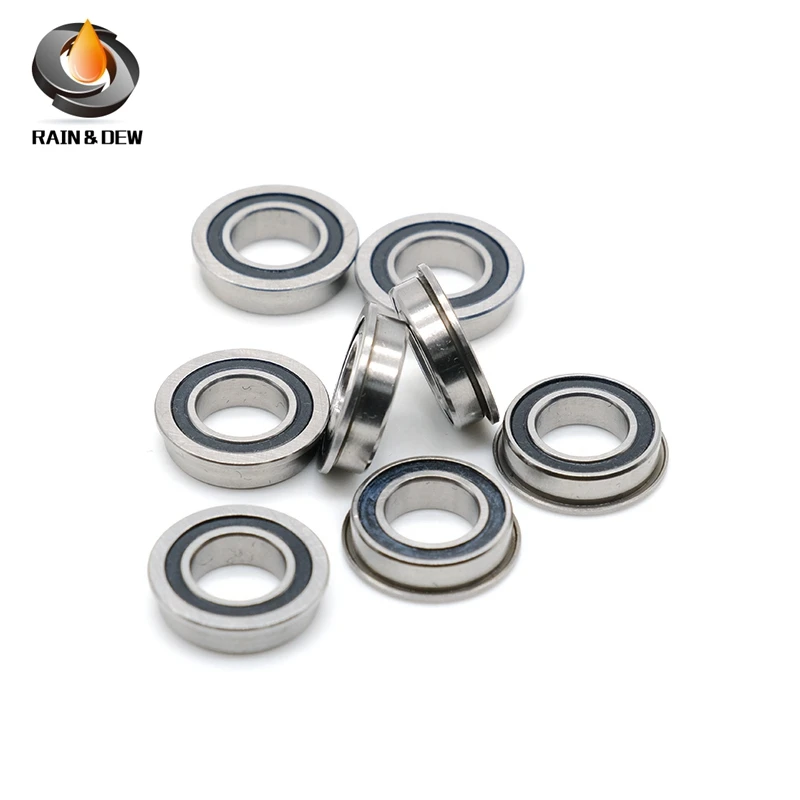 Rolamentos mf148 2rs pretos selados 8x14x4mm, ABEC-7 mf148rs peças de rolamento de esferas para hobby rc carro caminhão, escolha de 10 peças