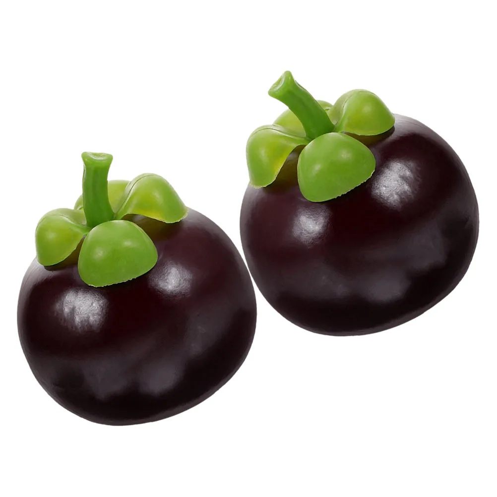 2 قطعة مانغوستين هوائي السيارة القبعات العالية سقف الديكور لطيف الفاكهة السيارات التصميم الخارجي ملحق للمركبة سقف السيارة حلية #2