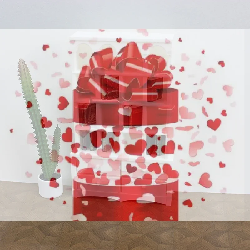 

Dollhouse Mini Furniture Scene Model Miniature Retro Bookcase Mini Storage Display Cabinet Bookcase Toy Doll House Accessories