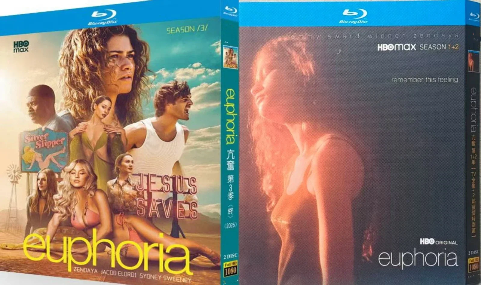 Saison Euphoria (1-3) - Coffret Blu-ray 4-D - Neuf et scellé