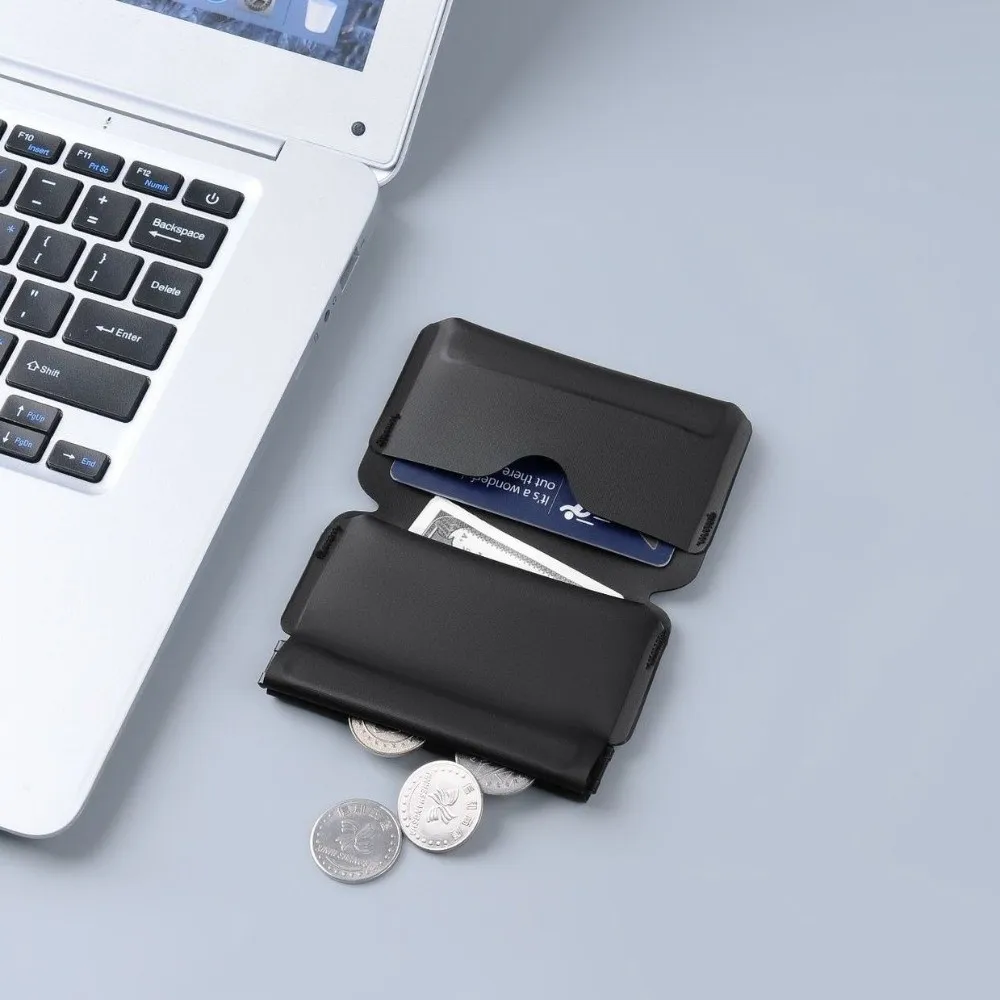 Portable Self-closing Coin Purse Foldable Mini Magnetic Buckel Wallet Ultra-light EDC Pouch