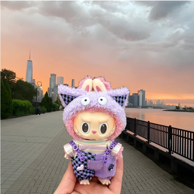 Hoge Kwaliteit Monster Voor Labubu Kleding Kawaii V1 V2 V3 Pop Kleding Accessoires 15/17 Cm Pluche Pop universele Kinderspeelgoed