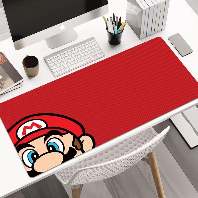 Super Mario Bros. Tapis de souris de dessin animé mignon, jeu périphérique, personnalité créative, e-sports, épaissi, bureau d'étude, polymères