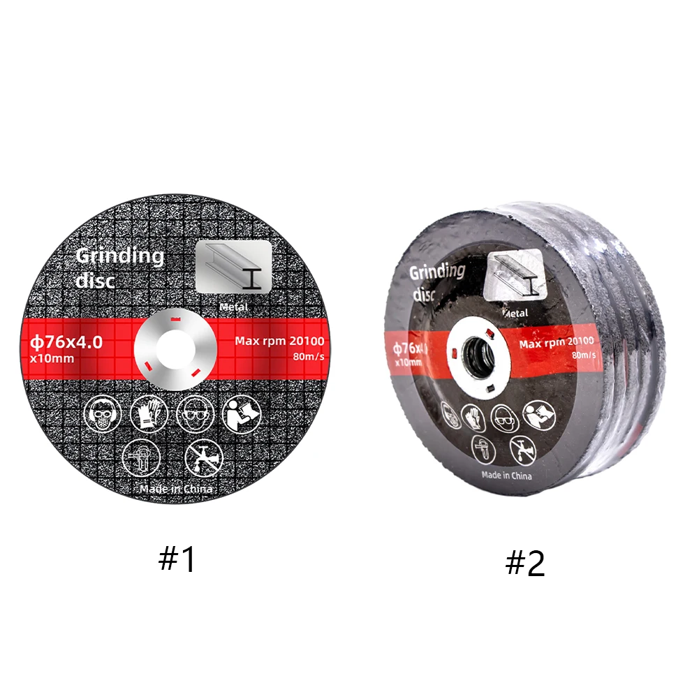 1/5 Pcs Reinforced Grinding Discs Cutting Grinding Wheel High Hardness 76mm Wear-Resistant Portable Angle Grinder Accessories