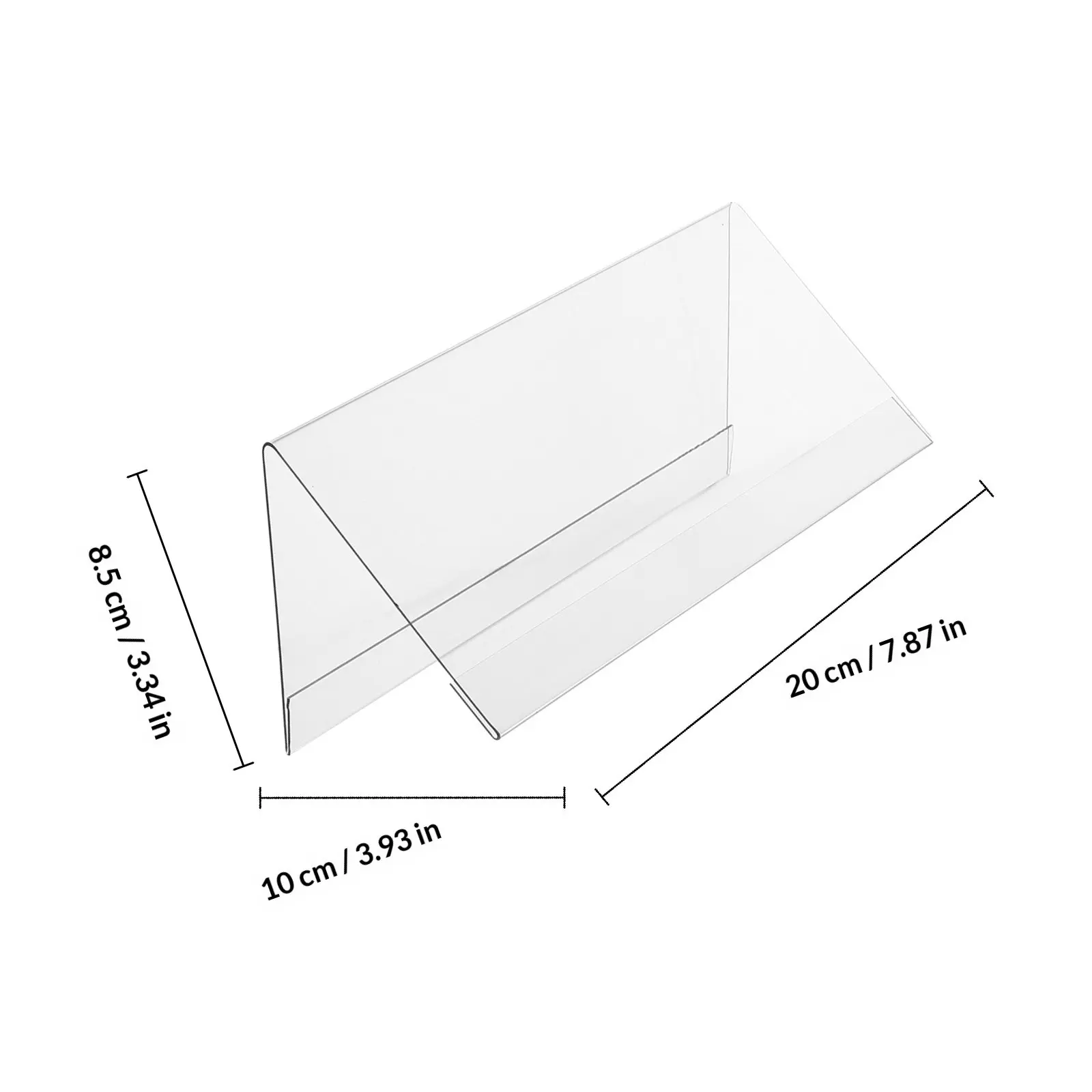 5Pcs Acrylic Guest Name Rack Clear Double Side Sign Display Holder Tent Style Conference Seat Identifier for Restaurants Offices