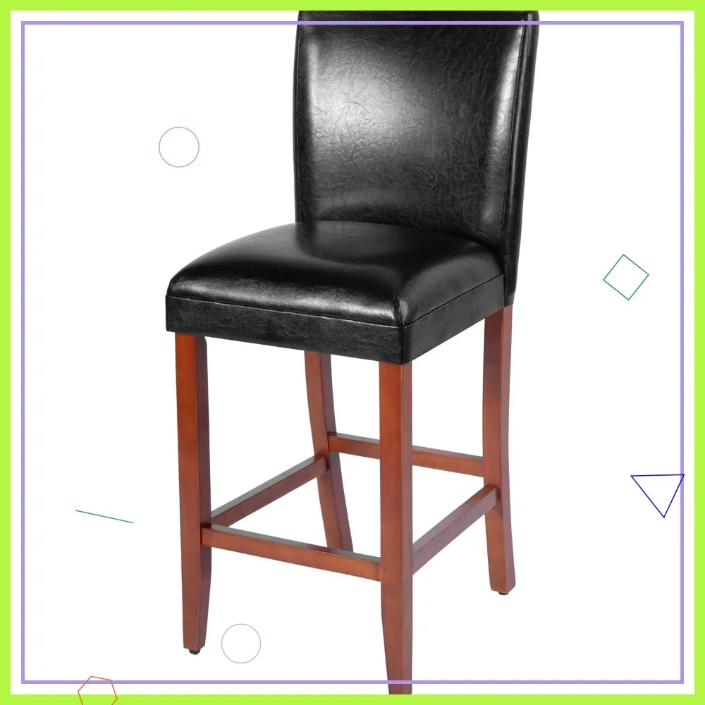 

Classic Counter Height Bar Stools 29 Inch Black Kitchen Furniture Single Pack