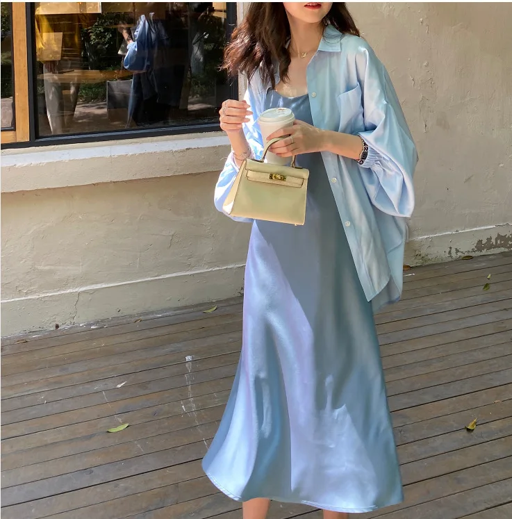 Thin and Comfortable Sunscreen in Spring and Summer New Loose Lazy Style Girlish Shirt for Women