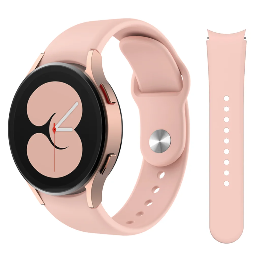 

No Gaps Strap For Samsung Galaxy Watch 4 4mm 40mm smart watch Silicone Sport Bracelet Galaxy Watch 4 classic 4 46mm 42mm band